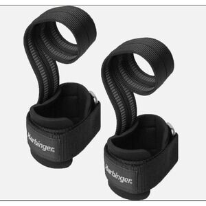 Harbinger Big Grip Pro Lifting Straps Mens OS Black Heavy Lifting Weightlifting